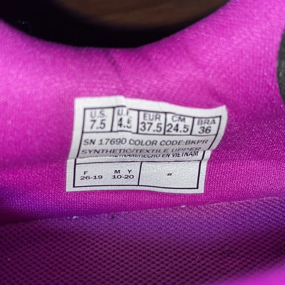 New Women's Skechers Goga Mat Running Purple Shoes - Picture 5 of 7